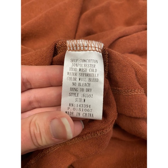 Hudson Gray Button Up Blouse in Rust Size M - Picture 7 of 8